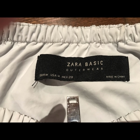 Zara light grey summer jacket. Size M. - Picture 2 of 3